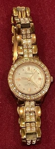 Women's 28mm Gold Tone Armitron NOW Watch, Crystal Accent, 75/3689GP - Picture 1 of 5