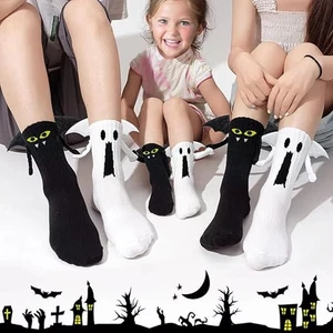 Novelty Magnetic Socks Breathable Couple Socks Cute Halloween Socks Halloween - Picture 1 of 14