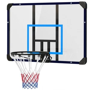 SPORTNOW Canestro Basket da Muro con Cerchio in Acciaio e Tabellone Infrangibile - Foto 1 di 10