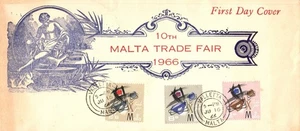 Malta 1966 Trade Fair Convention FDC First Day Cover - Picture 1 of 2