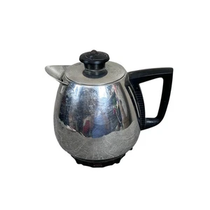 Vintage Saladmaster Electric Percolator Coffee Maker Stainless Steel Untested - Picture 1 of 13