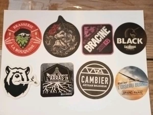 *L02* / 8 SB FRANCAIS NEUFS / beercoaster Bierdeckel Viltje - Picture 1 of 2