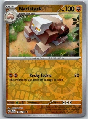 Naclstack 103/182 Reverse Holo SV04: Paradox Rift NM - Image 1 of 2