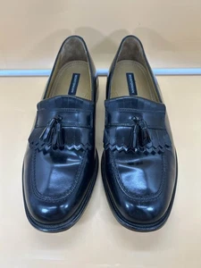 Bostonian Herren Schwarz Leder Kiltie Quaste Halbschuhe. Größe 12. #25190 09265.  - Bild 1 von 6