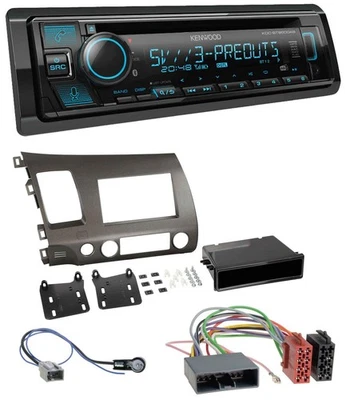 Kenwood Bluetooth USB CD MP3 DAB Autoradio für Honda Civic Hybrid FD3 06-10 anth - Bild 1 von 4