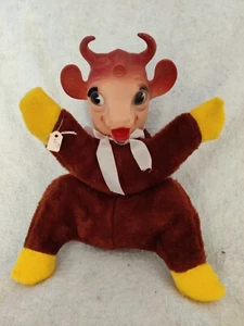 Vintage Borden Brown Elsie The Cow Rubber Face Animal  Plushie - - Picture 1 of 8