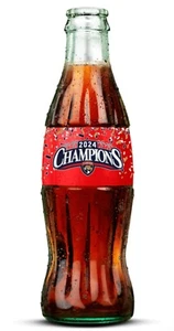 Nueva botella de vidrio Florida Panthers 2024 Champions Coca-Cola COKE hockey NHL FL - Imagen 1 de 2