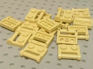 Lego Platte mit Griff (randgerichtete Brücken) 1x2 [48336] beige hellbraun x16 - Bild 1 von 3