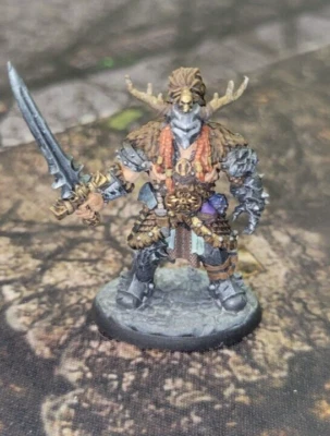 Reaper Bones  Byverion Thornforged Dungeons & Dragons Huaman Fighter/Barbarian - Image 1 of 4