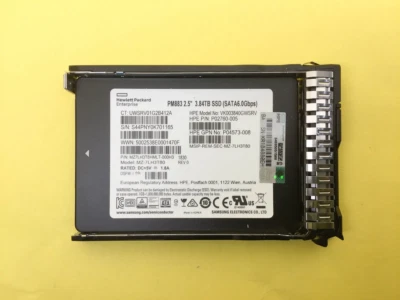NEW HPE 3.84TB SATA 6G 2.5" G8 G9 Gen10 Server SSD Replace P05994-B21 P08632-001 - Image 1 of 4