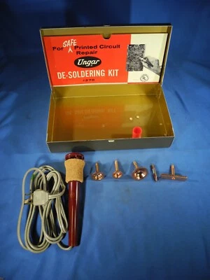 Vintage 1958 Ungar #270 Desoldering Kit for Safe Printed Circuit Repair (PARTS) - Image 1 of 4