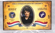2009 Dianne Feinstein Executive Trading Cards Political Collectibles Card