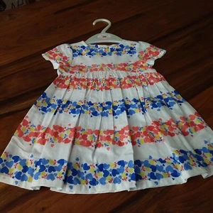 Stunning Baby Girl 100% Cotton Love Heart Summer Dress 3-6 Months - Picture 1 of 3