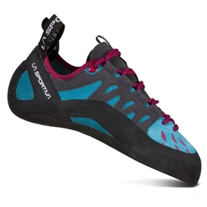 La Sportiva Tarantulace Women's Climbing Shoe, Size US 7.5, EUR 38.5 Plum/Topaz - Picture 1 of 2
