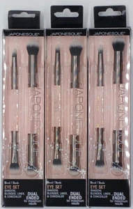 3PK Japonesque Blend & Shade Eye Set ~ 2 Dual Ended Brushes Each ~ FAST SHIP - Picture 1 of 2