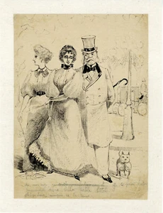 "VA DONC, MARQUIS DE LA PANNE" Dessin de presse à l'encre original entoilé - Picture 1 of 1