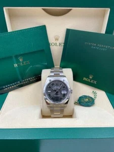 Rolex Date Just 41mm Smooth Wimbledon Dial Oyster Bracelet 126300 Pre-Owned 2025 - Picture 1 of 9