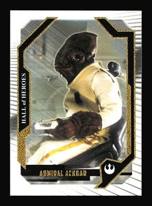 Admiral Ackbar /99 2017 Topps Star Wars Masterwork HH-10 Gold Tinted Metal Card - Picture 1 of 2