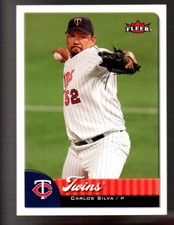 2007 Fleer Minnesota Twins Baseball Card #148 Carlos Silva