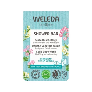 Weleda Shower Bar Solid Body Wash Geranium + Litsea Cubeba 75g - Picture 1 of 2