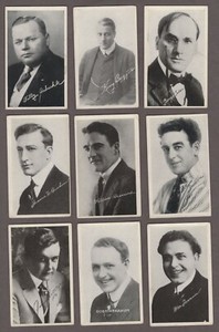 1917 Kromo Gravure Leading Moving Picture Stars Trading Cards Lot of 127/200