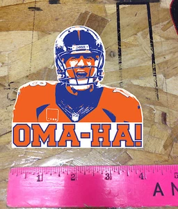 Omaha Team QB Orange OMAHA sticker decals - Picture 1 of 1