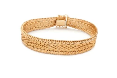 Pulsera Riccio Oro Rosa 14k 7.25" Foto 1 de 4