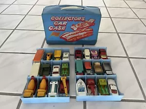 Lot Of 24 Vintage Lesney Matchbox Vehicles with Tara Toy Case 1/64 - Picture 1 of 10