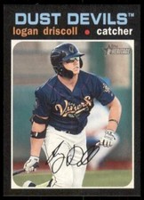 2020 Heritage Minors Base Flip Stock #32 Logan Driscoll - Tri-City Dust Devils