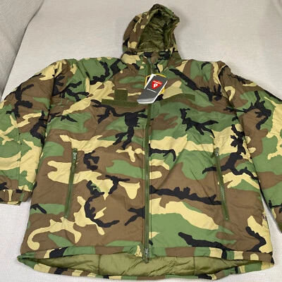 US Army Military Cold Weather Level 7 Parka Primaloft Jacket ECWCS Woodland L7 - Image 1 of 4
