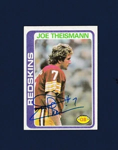 Joe Theismann signed Washington Redskins 1978 Topps football card - Picture 1 of 1