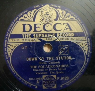 The Squadronaires - Down By the Station / Deep Freezer Dinah - Decca F.9128 - UK - Image 1 of 2