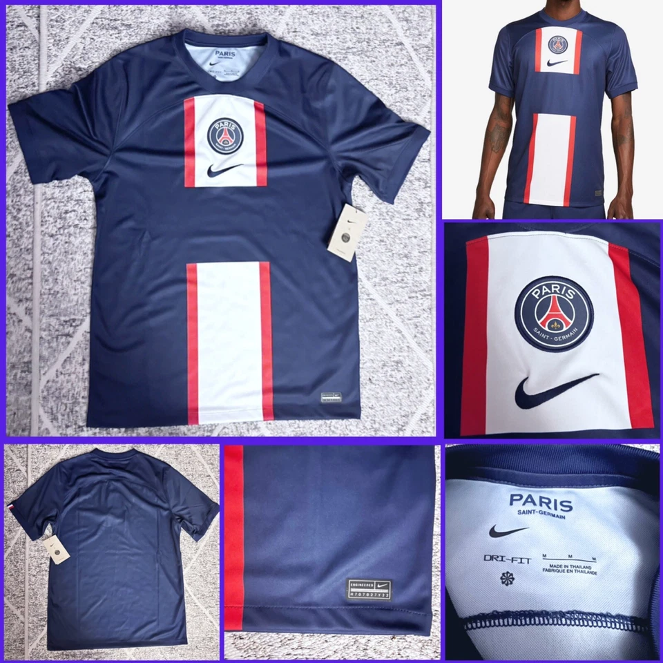 Nike PSG PARIS Saint Germain Home Jersey DM1844-411 Men's Size M