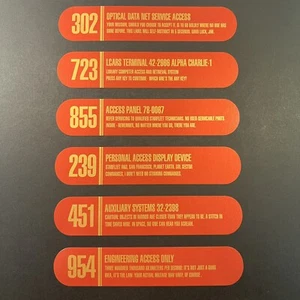 • STAR TREK • LÁMINA DE ORO ROJO GNDN LCARS RÉPLICA ETIQUETA CALCOMANÍAS • JUEGO DE SEIS - Imagen 1 de 3