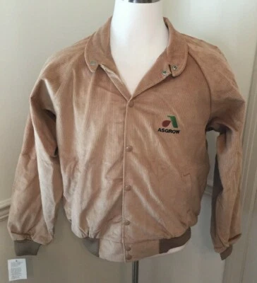 NWT K-Products Asgrow Snap Corduroy Jacket Men's Vintage XL USA Made Beige Tan - Image 1 of 4