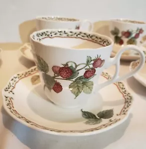 Lot Of 8 Noritake Primachina Royal Orchard Teacups And Saucers - Picture 1 of 9