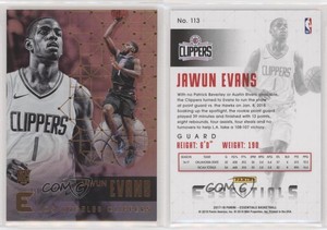 2017-18 Panini Essentials Jawun Evans #113 Rookie RC