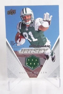 Dustin Keller 2008 Upper Deck UD Rookie Jersey Patch RC #UDRJ-DK Jets - Picture 1 of 2