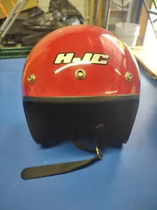 Motorcycle Helmet, HJC CS-5 Open Face Red Cruiser Size Small (#A3) - Picture 1 of 4