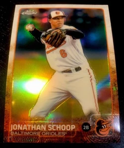JONATHAN SCHOOP - 2015 Topps Chrome REFRACTORS #32 - BALTIMORE ORIOLES - Picture 1 of 2