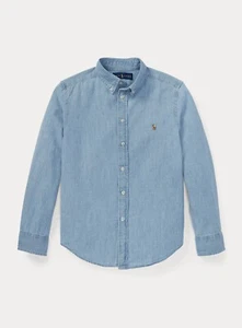 NWT Polo Ralph Lauren Big Boys Cotton Chambray Shirt size L(14-16) - Picture 1 of 4