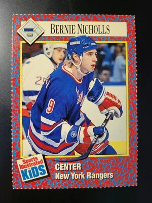 Tarjeta de hockey Bernie Nicholls 1991 Sports Illustrated Si para niños #228 Foto 1 de 2