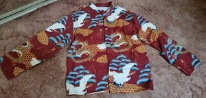 Like New Boy Chinese New Year Asian Red T Dragon Traditional Costume  sz 150 8+ - Picture 1 of 8