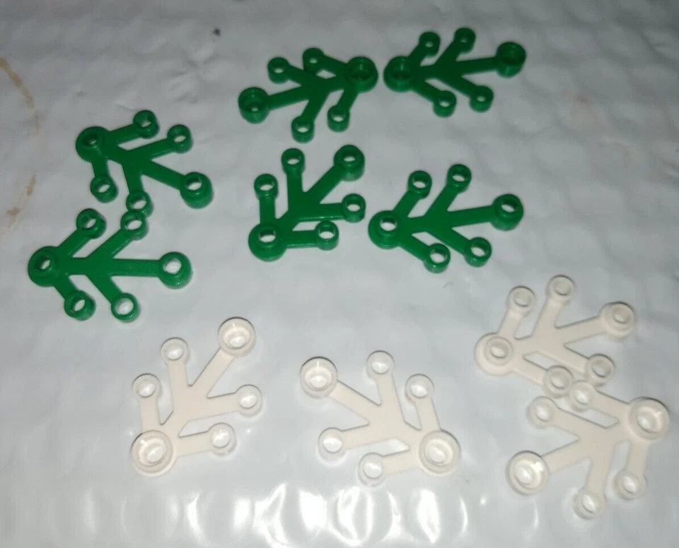 Lego 6 зеленый и 4 белый шт. цветок лист растение листья дерево 4 x 3 зеленый 2423 бесплатная доставка - Изображение 1 из 1