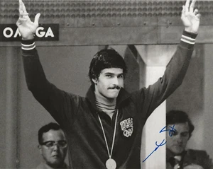 Mark Spitz VERA FOTO FIRMATA A MANO #2 CERTIFICATO DI AUTENTICITÀ nuotatore olimpico autografato - Foto 1 di 2