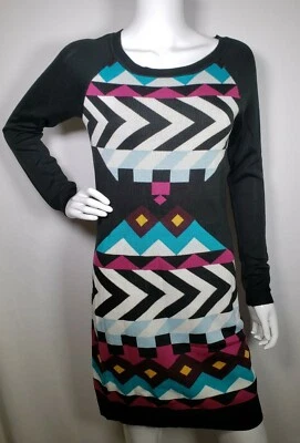 Vestido para mujer Jessica Simpson manga larga multicolor acrílico talla mediana Foto 1 de 4