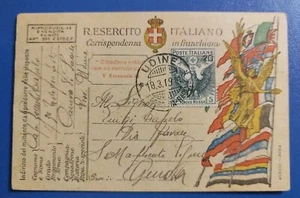 1919 Franchise R. Armee mit Rotem Kreuz c.mi 20/15 überdruckt Ann. Udine - Bild 1 von 1