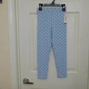 NWT Girls Vineyard Vines Blue Floral Leggings sz Small or Medium - Picture 1 of 1