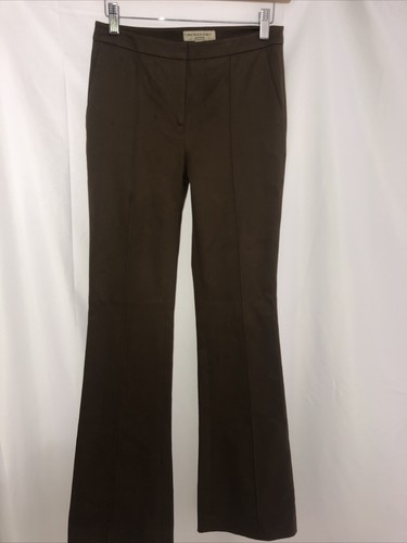 Pantaloni da donna marroni Burberry London taglia 2 pantaloni da carriera