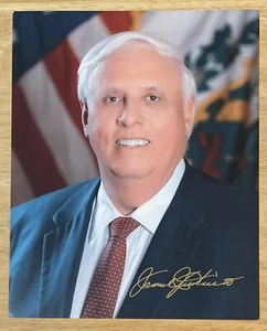 JIM JUSTICE, 100% AUTHENTIC AUTOGRAPHED 8" x 10" PHOTO, US SENATOR ! - Picture 1 of 1
